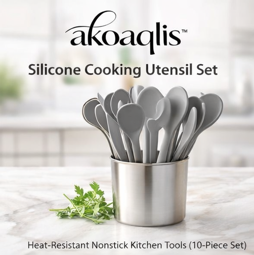 akoaqlis™ Silicone Cooking Utensil Set